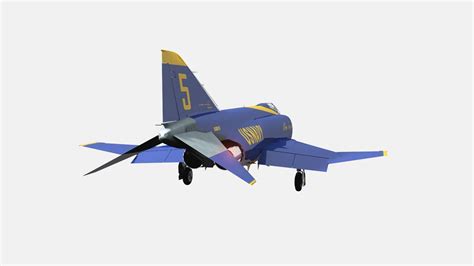 F-4J Phantom II Blue Angels 3D model | CGTrader