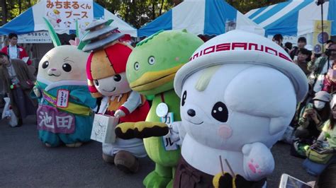 Dozens of mascots - Yuru-Chara (Japanese Mascots) Grand Prix 2019 - Nagano, Japan - ゆるキャラ - YouTube