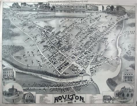 Map of Houlton, 1887 - Maine Memory Network