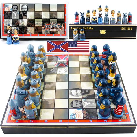 Franklin Mint Civil War Chess Set for sale| 61 ads for used Franklin ...