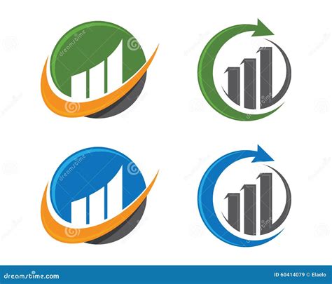 Finance Logo Template. Accounting Logo Template. Charts Icon Stock Image | CartoonDealer.com ...