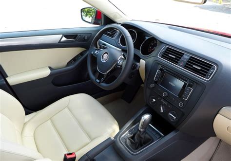 2015 Volkswagen Jetta SE TSI | A view of the cornsilk beige interior of ...