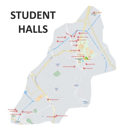 Student Residences Map