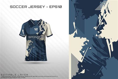 Sports jersey and t-shirt template sports jersey design vector mockup ...