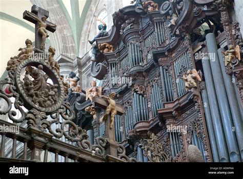 Detail from the interior of the Metropolitan Cathedral in Mexico City Stock Photo - Alamy