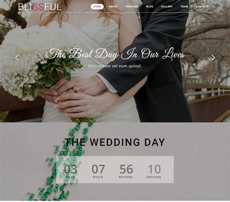 26+ Most Beautiful Free Wedding Website Templates 2020