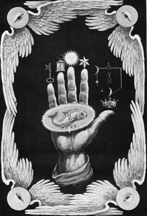 The Hand of the Mysteries, from The Secret Teachings of All Ages by Manly P. Hall, 1923 ...