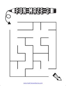 Simple Mazes - Free PDF Packet - Your Therapy Source