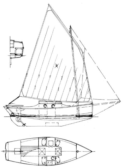 25' 4" Breton Lugger Plans - Duckworks Boat Builders Supply