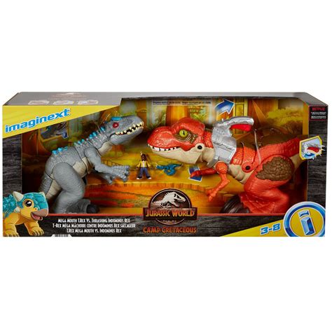 Jurassic World Imaginext Mega Mouth T.Rex vs. Thrashing Indominus Rex