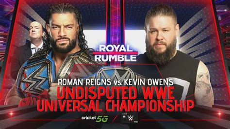 Roman Reigns vs Kevin Owens Set for WWE Royal Rumble 2023