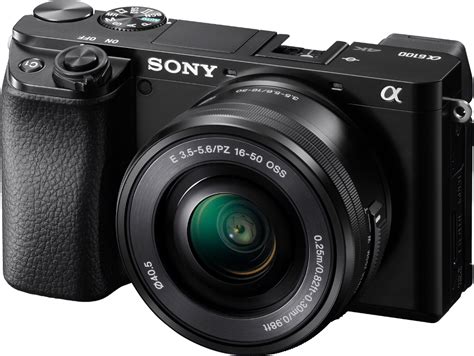 Sony Alpha 6100 Mirrorless 4K Video Camera with E PZ 16-50mm Lens Black ILCE6100L/B - Best Buy