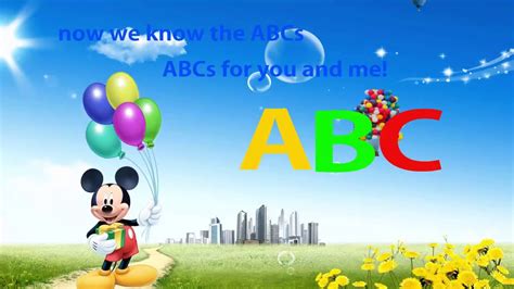 ABC SONG MICKEY MOUSE ABC SONG FOR KIDS NURSERY RHYMES AND KIDS SONGS. - YouTube