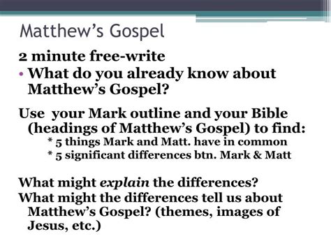 😊 Themes in the gospel of matthew. Gospel of Matthew: Themes and ...