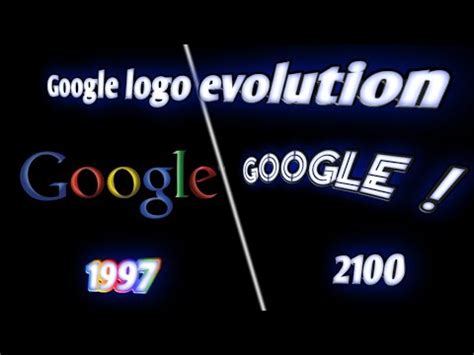 Google logo evolution 1997 - 2100 - YouTube