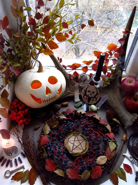 Samhain altar 2016 Samhain Altar, Wiccan Altar, Witches Altar, Samhain ...