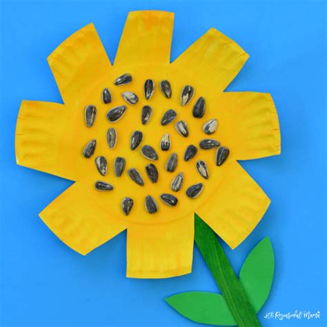 Paper Plate Sunflower Craft - The Resourceful Mama