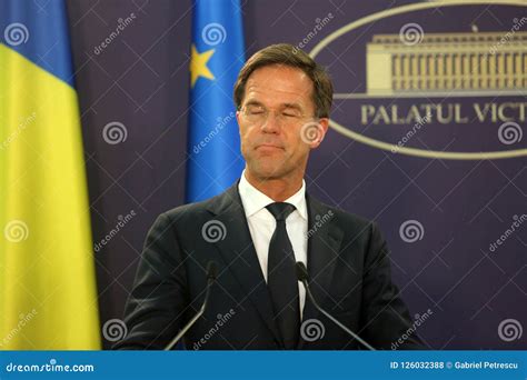 Dutch Prime Minister Mark Rutte Editorial Stock Photo - Image of party ...