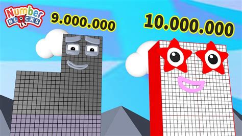 Looking for Numberblocks 10,000,000 Million HUGE Standing Tall Number Pattern ASMR Numberblocks ...