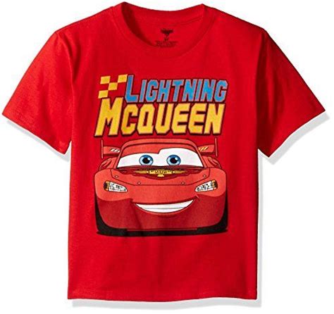 Disney Little Boys Toddler Cars Lightning Mcqueen Toddler TShirt Red 4T * Check out the image by ...