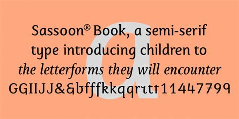 Sassoon Book FONT Download