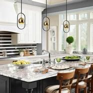 ZHLWIN Black Mini Pendant Light, Modern Kitchen Island Light Fixture ...