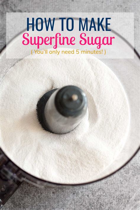 How To Make Superfine Sugar | bakeologie