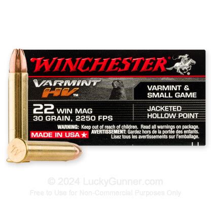 Bulk 22 WMR Ammo For Sale - 30 Grain JHP Ammunition in Stock by ...