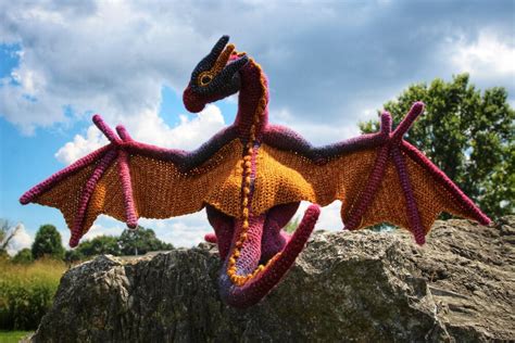 Large Wyvern Dragon Crochet Pattern