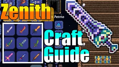 Terraria - Zenith CraftGuide - YouTube