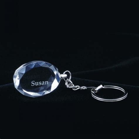 Personalized Crystal Keychain - Etsy