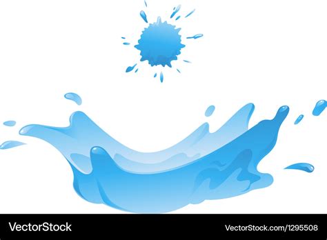 Water splash Royalty Free Vector Image - VectorStock