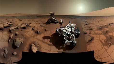 Curiosity Rover On Mars Background, High Resolution Mars Rover Picture, Rover, Mars Background ...