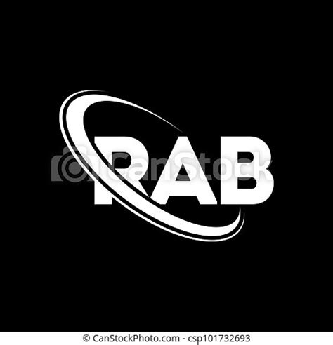 Rab logo. rab letter. rab letter logo design. initials rab logo linked with circle and uppercase ...