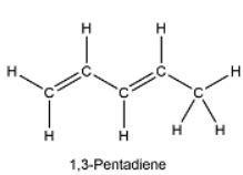 Convert the 1,3-pentadiene structures into skeletal drawings | Homework ...