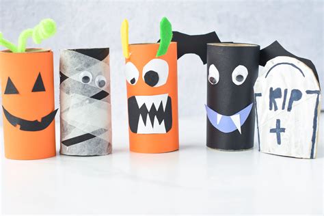 5 Toilet Paper Roll Halloween Craft Ideas - Busy Little Kiddies