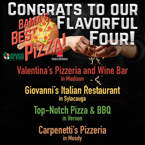 Judges To Visit Flavorful Four Finalists In Bama’s Best Pizza Contest ...