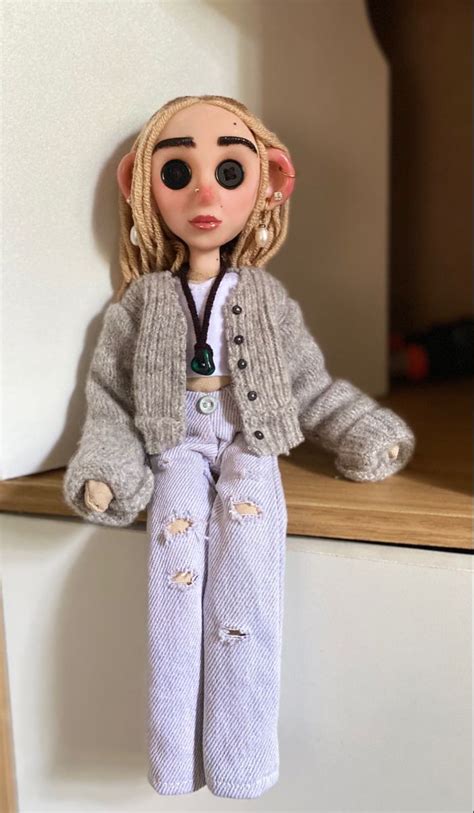 Custom coraline doll for Gaby 🤍 | Coraline doll, Art dolls handmade, Coraline