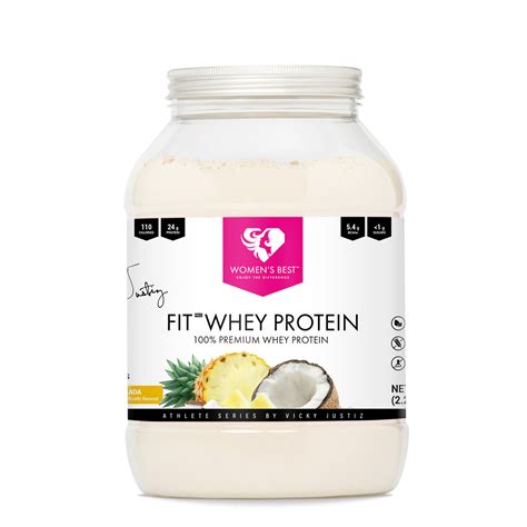 Womens Best FIT Whey Protein Powder Pina Colada by Krissy Cela