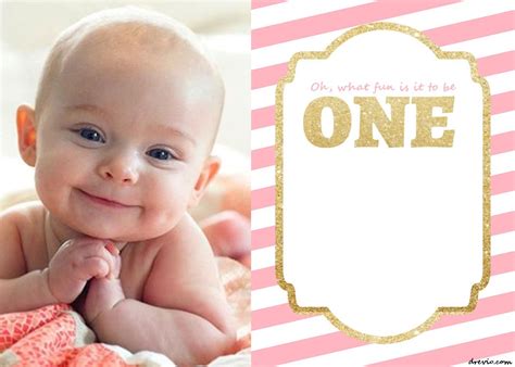 First Birthday Invitation Card Template – Mightyprintingdeals.com