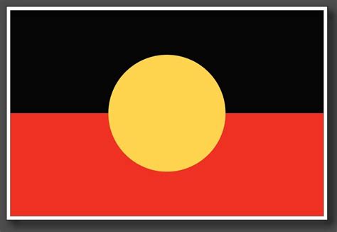Aboriginal Flag Waterproof Vinyl Sticker 150 x 100mm 15 x 10cm Great for Car, Trucks, Windows ...