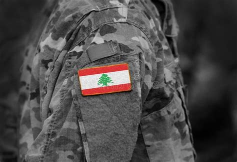 Flag of Lebanon on Military Uniforms. Lebanon Flag on Soldier Stock Image - Image of patriotism ...