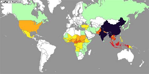 Species richness map of the family Trionychidae / RepFocus