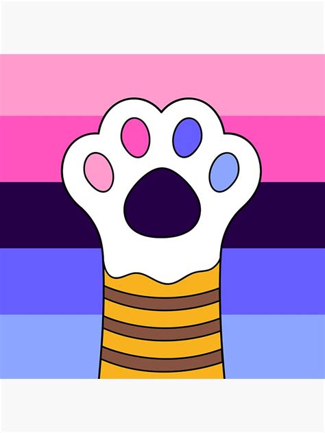 "lgbtq pride merch queer omni flag paw cute sticker" Sticker for Sale by MaMoAn | Redbubble