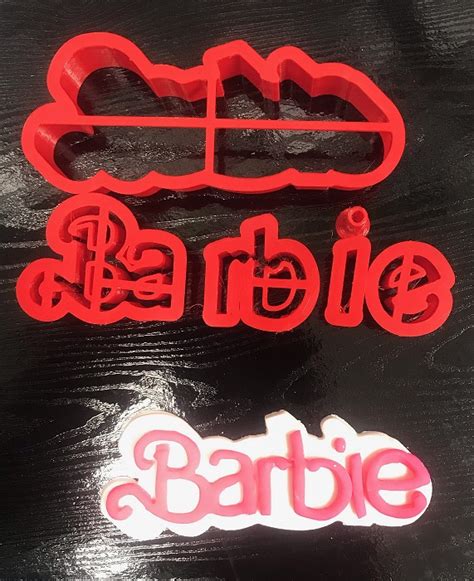 Barbie Wording two sizes - Annettes Cake Supplies