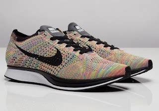 THE SNEAKER ADDICT: Nike Air Flyknit Racer ’Rainbow’ Multi-Color ...