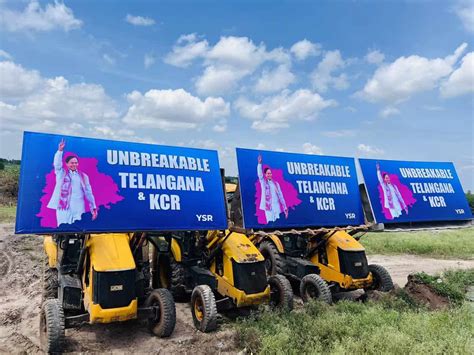 'Unbreakable Telangana & KCR’: Anti-bulldozer message to BJP by TRS