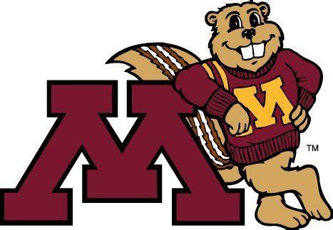 Goldy Gopher - Minnesota mascot logo. | Mn gophers, University of minnesota, Minnesota