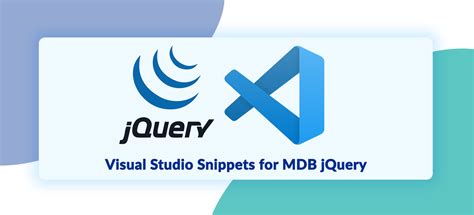 MD Bootstrap jQuery Visual Studio Code Snippets - Material Design for Bootstrap