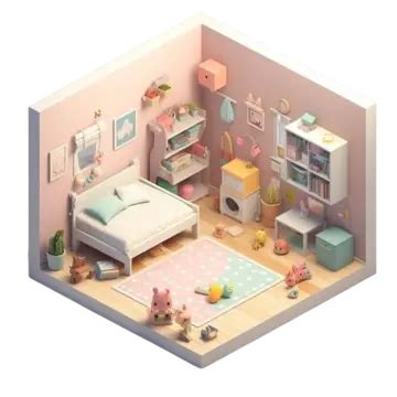 Indoor Girls Pink Bedroom Room Photography Map With Pictures Background And Picture For Free ...